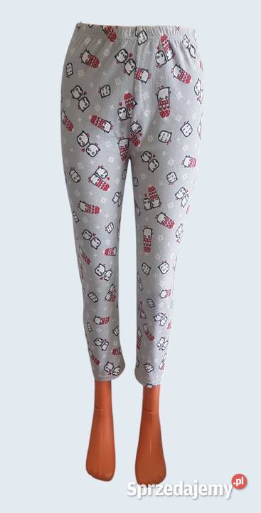 Spodnie piżamowe dziecięce polarowe szare 34XS 14 lat+ Chrzanów