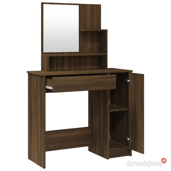 Zestaw z toaletką brązowy dąb 865 x 35 x 136 Warszawa