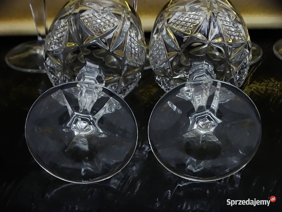 Kieliszki kryształowe zestaw 6 sztuk ręcznie Kieliszki i pucharki