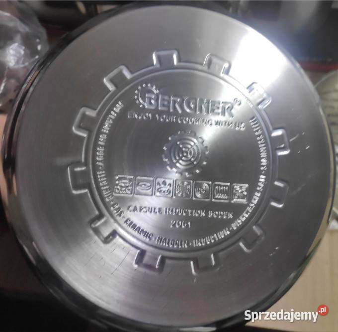 Komplet garnków wysokich beczułki Bergner 8el łódzkie Łódź