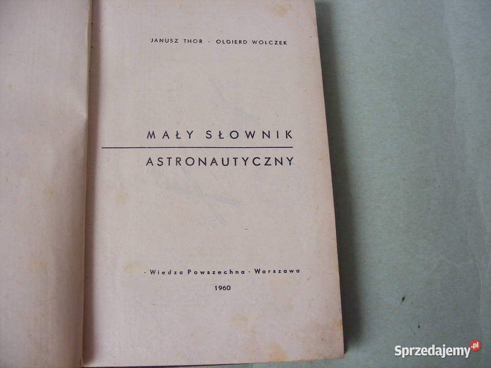 Mały słownik astronautyczny Kosmologia Oborniki Śląskie