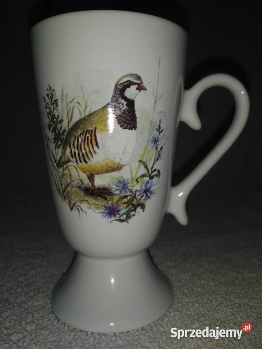 Porcelanowe kubki z ptakami Nowa Karczma