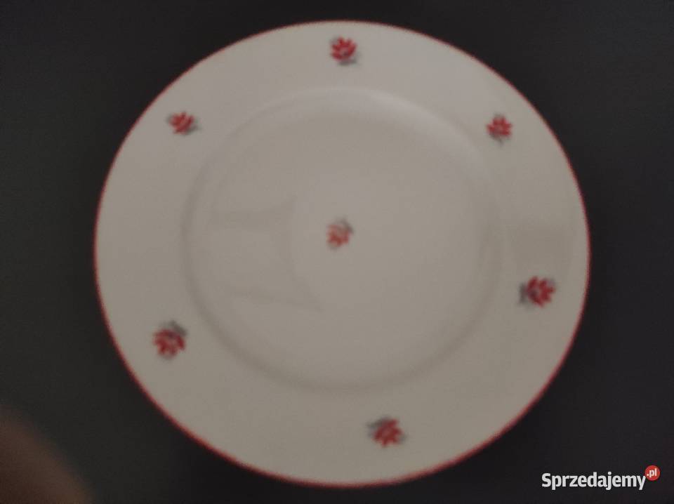 Talerze porcelana Schumann antyk 1945r Warpechy Stare