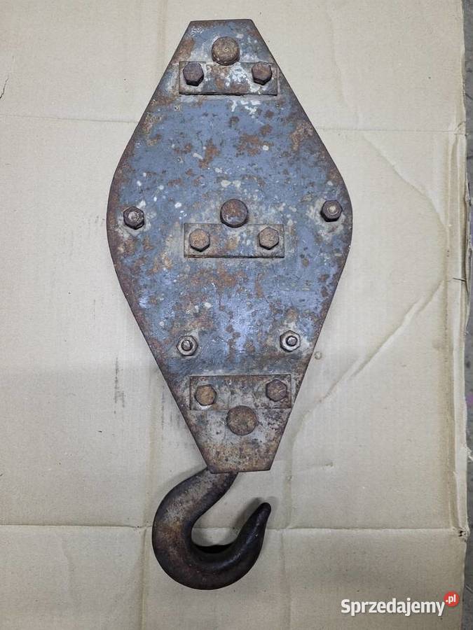 Zblocze dzwigowe bloczek na linkę hak podkarpackie Sokołów Małopolski