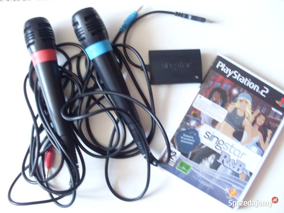 Mikrofony i gra na konsole Playstation 2 Sony Playstation 2 Łańcut