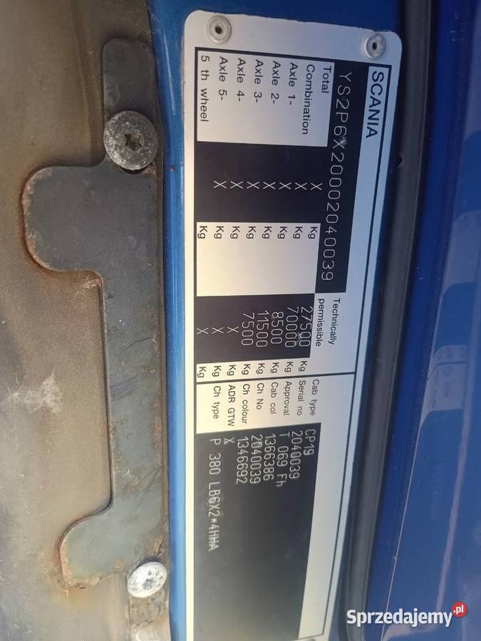 Silnik Scania P 380 świętokrzyskie Staszów sprzedam