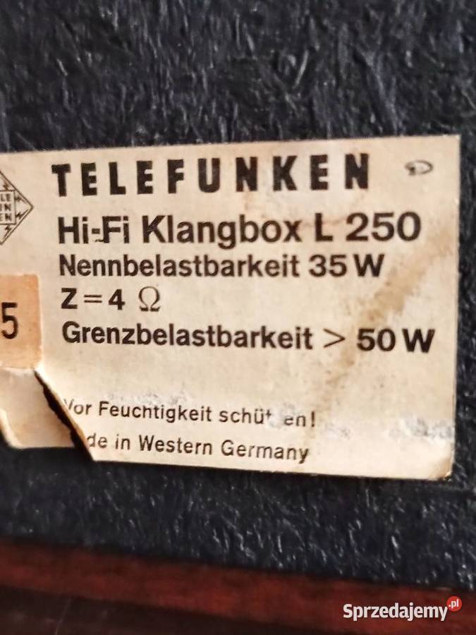 Kolumny telefunken L 250 Vintage Turek