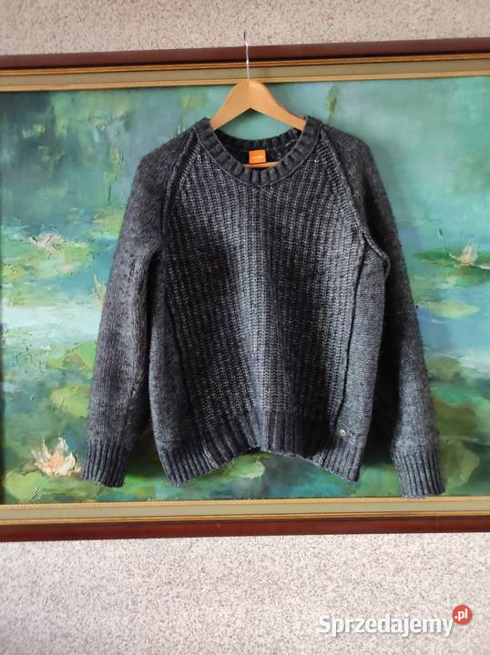 Hugo Boss sweter sweterek melanż prążkowany Kielce
