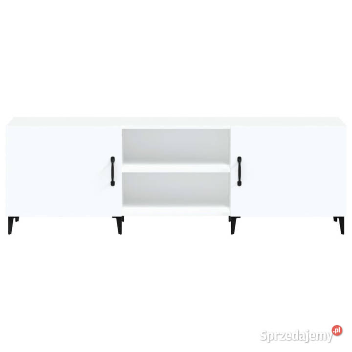 Szafka pod TV biała 150x30x50 materiał