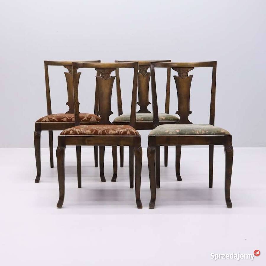 Stare krzesła secesja 4 Budzyń