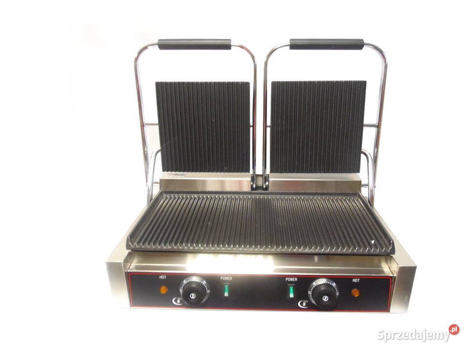 Grill opiekacz kontaktowy podwójny warzywa bułki śląskie Szczekociny