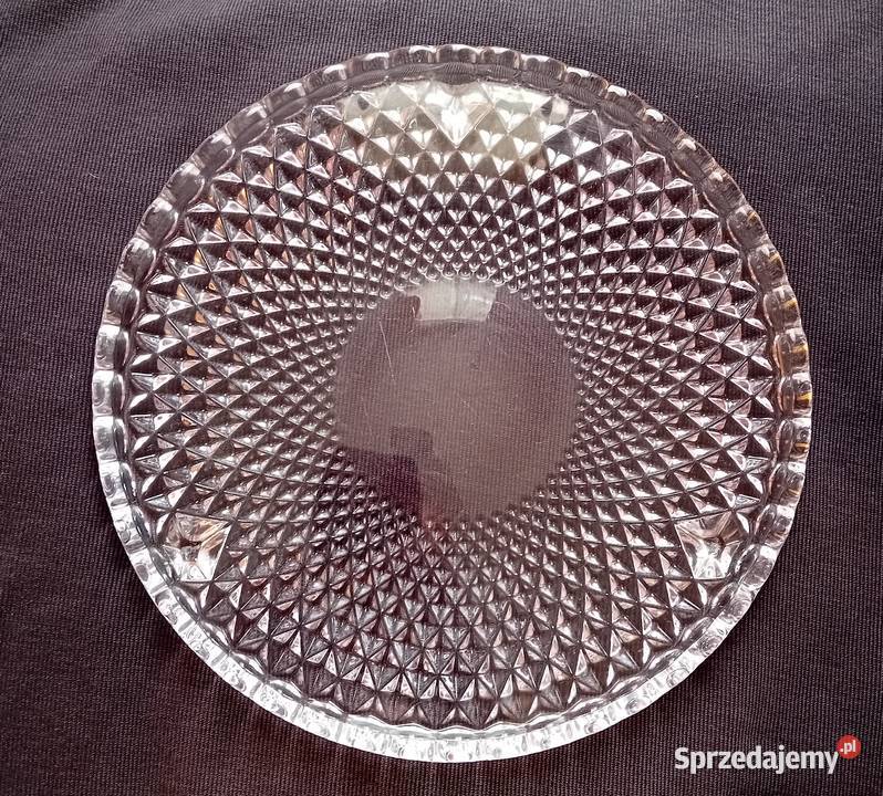 Patera tortownica Walther Glas na trzech nóżkach Porcelana i szkło Koźminek