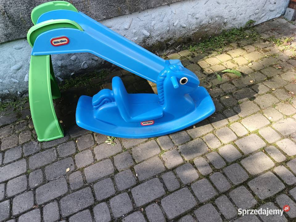 zestaw zjeżdżalnia i huśtawka bujak malucha Little Tikes łódzkie