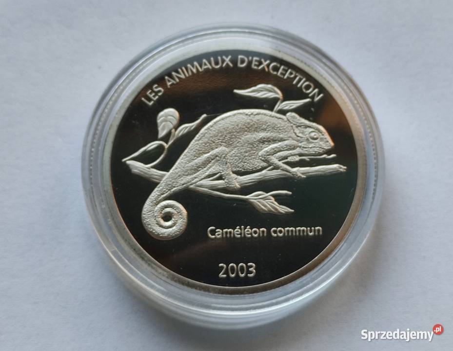 MONETA CONGO 10 FRANCS 2003 KAMELEON mazowieckie Pruszków
