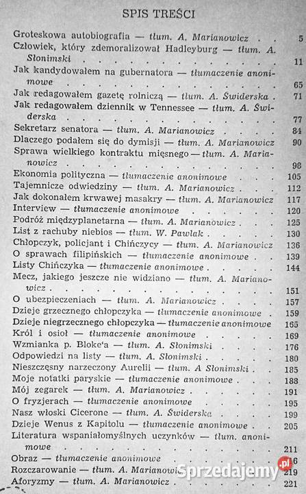 Król i osioł inne opowiadania Mark Twain lubelskie Chełm