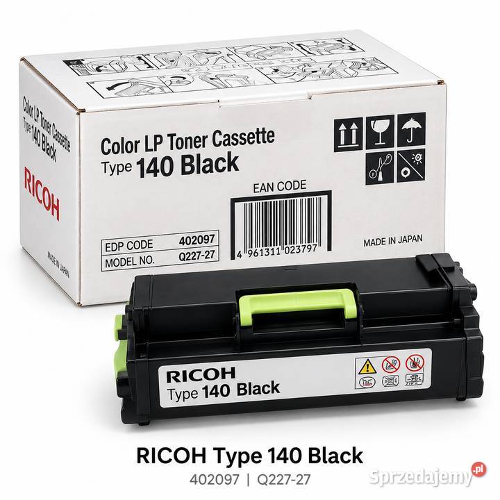 Oryginalny toner RICOH Type 140 Black 402097 zachodniopomorskie Kołobrzeg