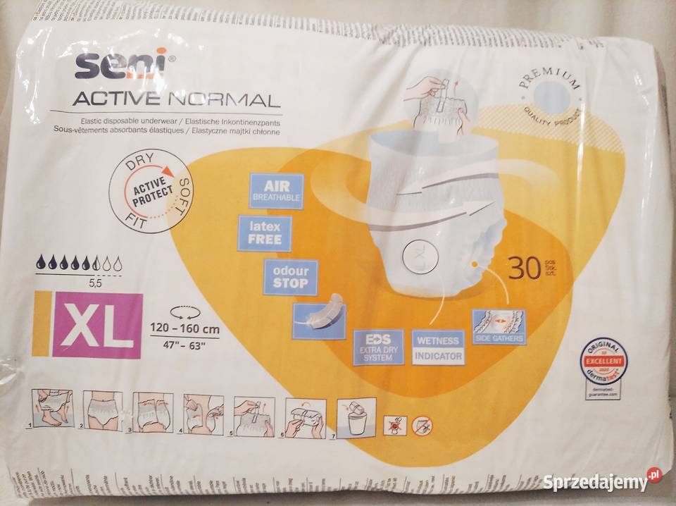 SENI ACTIVE NORMAL XL MAJTKI CHŁONNE DOROSŁYCH Warszawa sprzedam