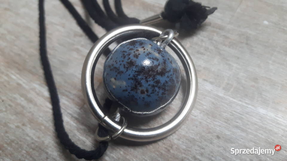 Naszyjnik ceramiczny ręcznie wykonany Otwock