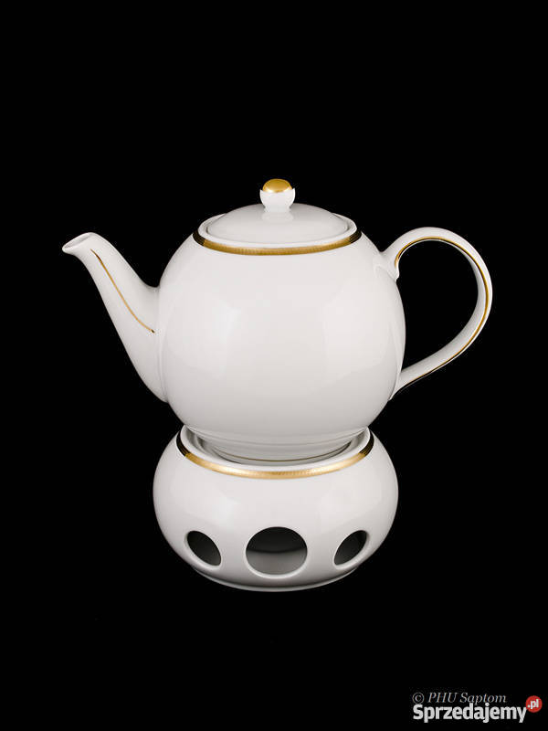 Serwis herbaciany Juno porcelana Wałbrzych ZŁOTY