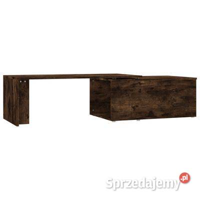 vidaXL Stolik kawowy przydymiony dąb 150x50x35 Warszawa