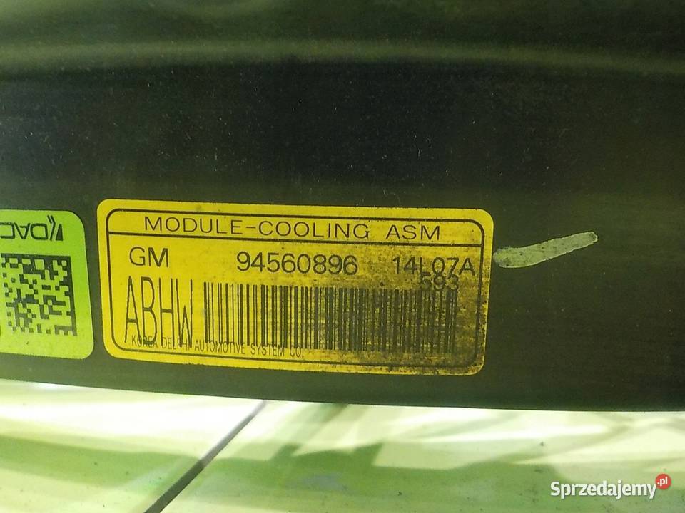 OPEL MOKKA I 16 B 15r wentylator chlodnicy mazowieckie Suków