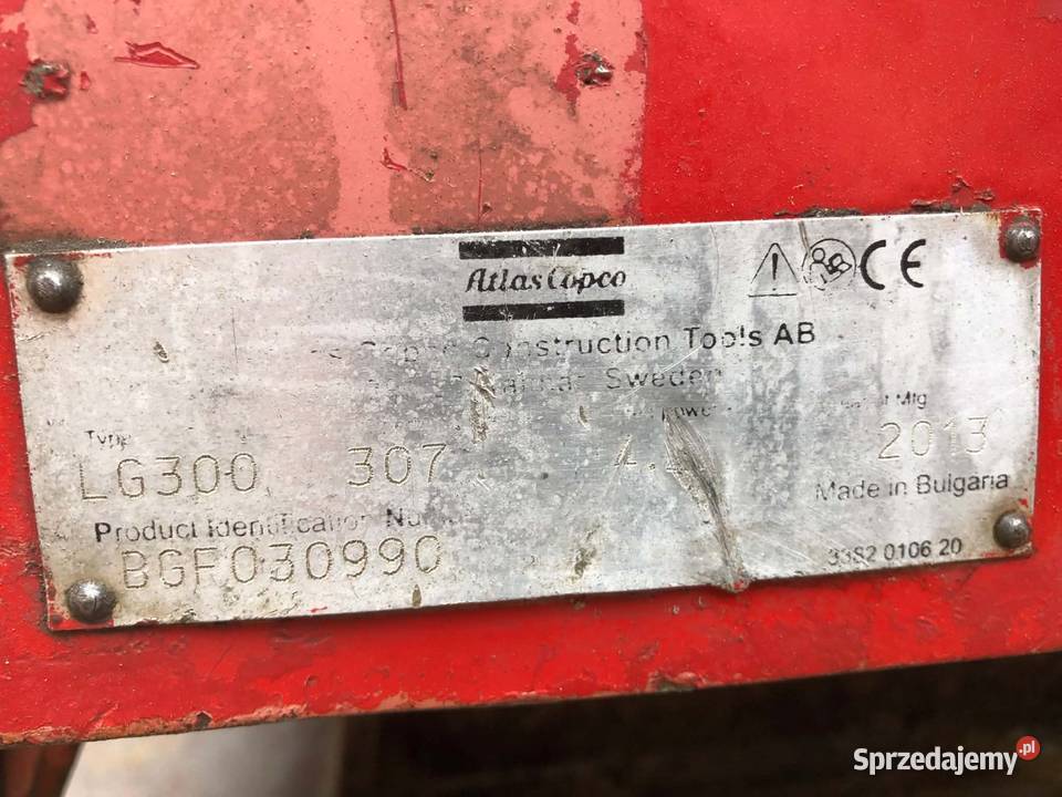 Zagęszczarka Atlas Copco Lg300 nowy silnik Bodzentyn