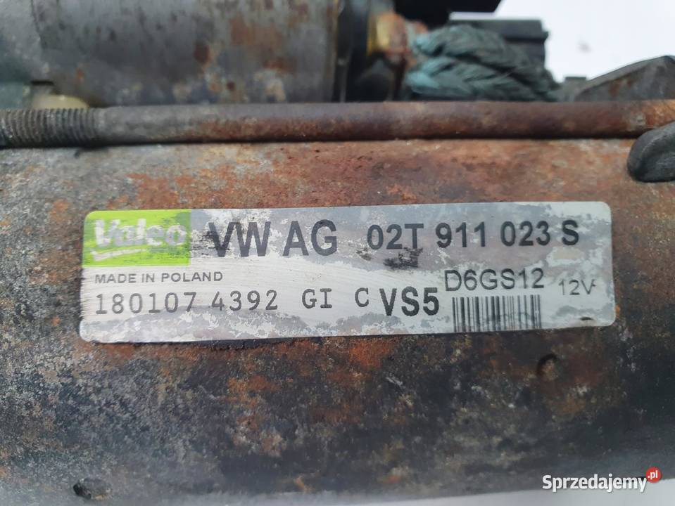 ROZRUSZNIK Audi A3 8P VW Golf V 16 FSI Valeo Chełm