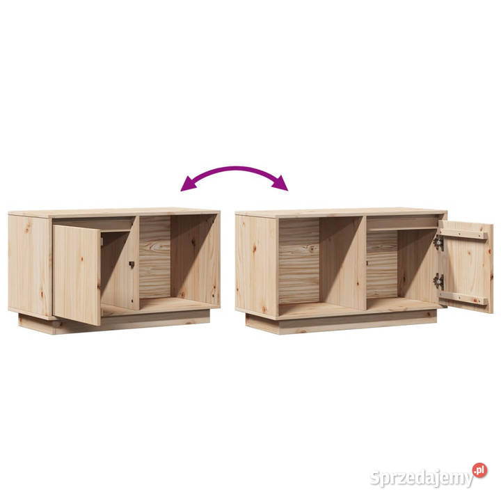 Szafka pod telewizor 74x35x44 lite drewno mazowieckie Warszawa