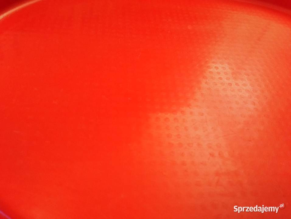 TACA kuchenna owalna plastikowa czerwona tacka z odcienie czerwieni Złotniki