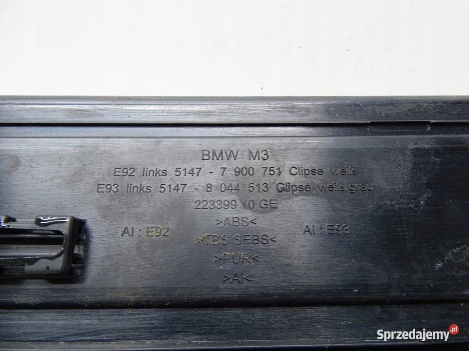 LISTWA LISTWY NAKŁADKI PROGOWE LEWA PRAWA