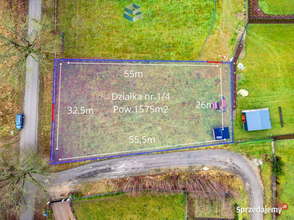 Grunt Malinnik 1575m2 126zł/m2 sprzedam