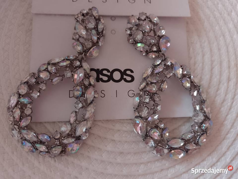 ASOS Długie Bogato zdobione kolczyki ślubne z