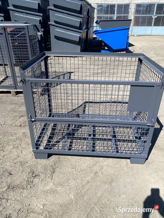 Gitterbox kosz siatkowy pojemnik skrzyniopaleta Magazynowanie Niedrzew Pierwszy