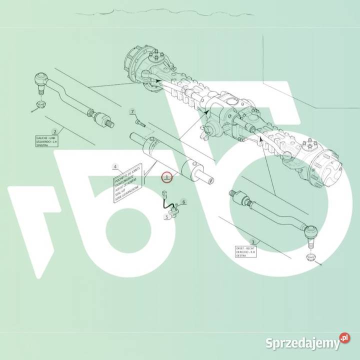 Siłownik skrętu Dana Spicer 212206 230230 Wilkowo