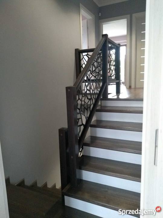 Balustrada drewniano metalowa wycinana Kielce