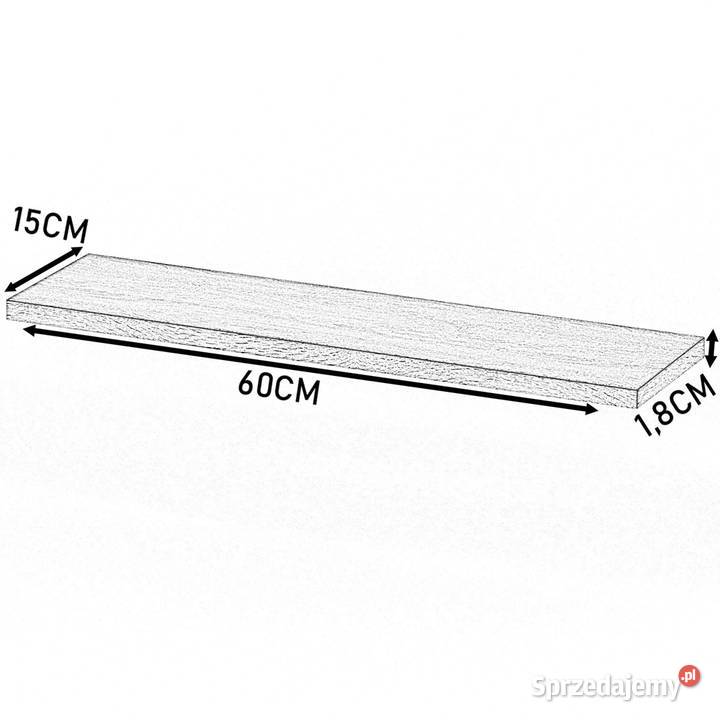 Półka Wisząca Ścienna Na Książki Dzieci Czarna Półki Elbląg