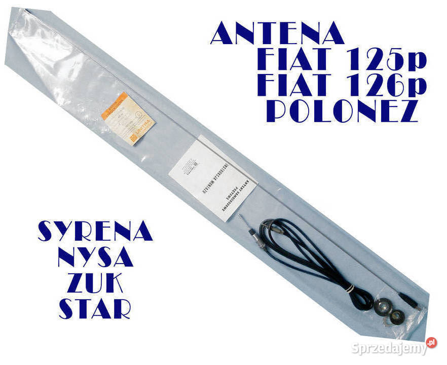 ANTENA 125p 126p Syrena Polonez FIAT FSO CHROM Radioodtwarzacze zachodniopomorskie Białogard