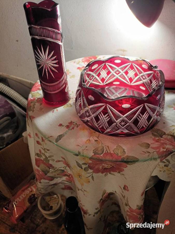 Misa I wazon szklany ręcznie szlifowany Bielsko-Biała