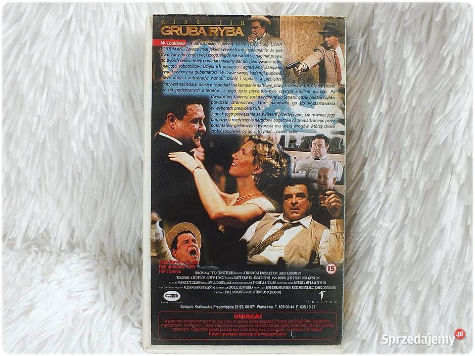 Kaseta VHS Film Gruba Ryba John Goodman Film na Filmy Żary