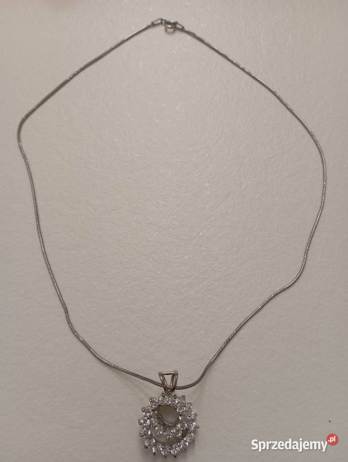 Naszyjnik srebrny z cyrkoniami Radom