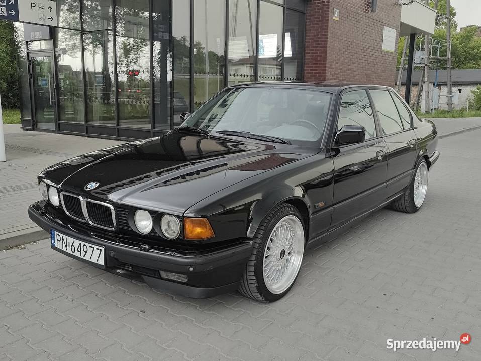 Bmw 730i E32 v8 M60b30 LPG shadowline szare Zarejestrowany w Polsce Dębe Wielkie