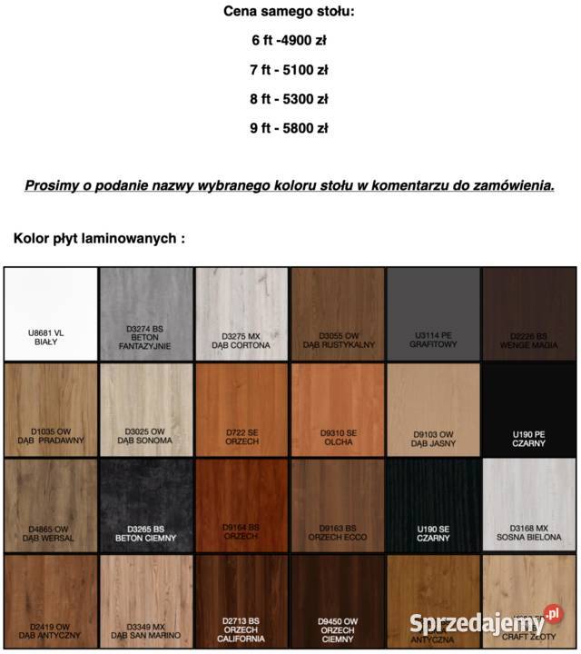 stół bilardowy Wiktor 8 ft z akcesoriami na świętokrzyskie Kielce