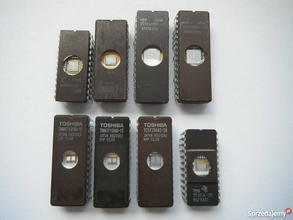 Eprom UV różne rodzaje Toshiba NEC Ferchaild Chlewiska