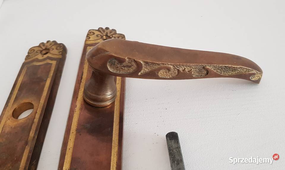 Stare secesyjne szyldy mosiężnerozstaw 90 łódzkie