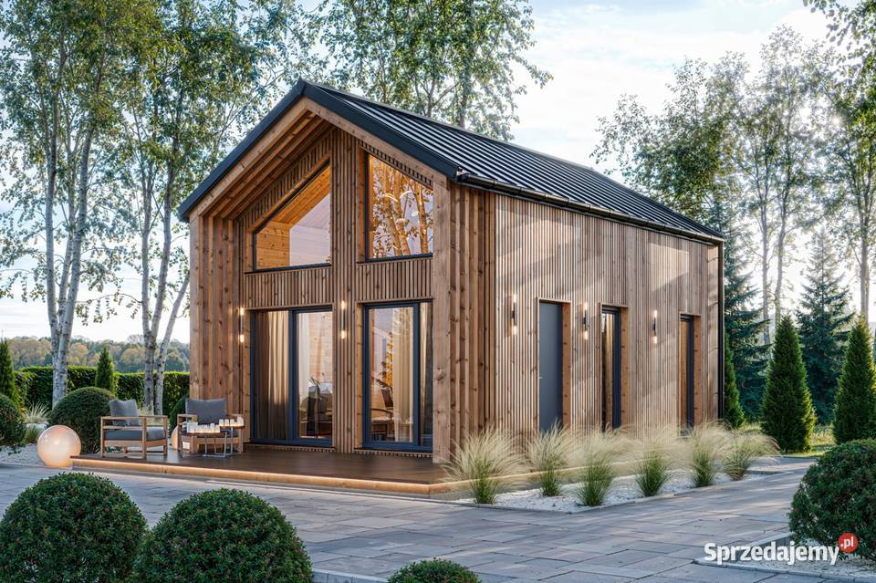 Dom Drewniany Całoroczny 35m2 Antresola Taras 35m2 Sprzedaż