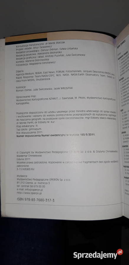 Geografia Klasa 3 Podręcznik operon mazowieckie Warszawa