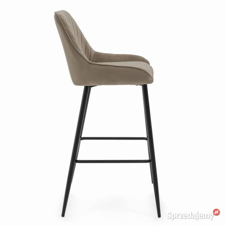 Ciemnobeżowy Hoker Tapicerowany Vasto Wysyłka