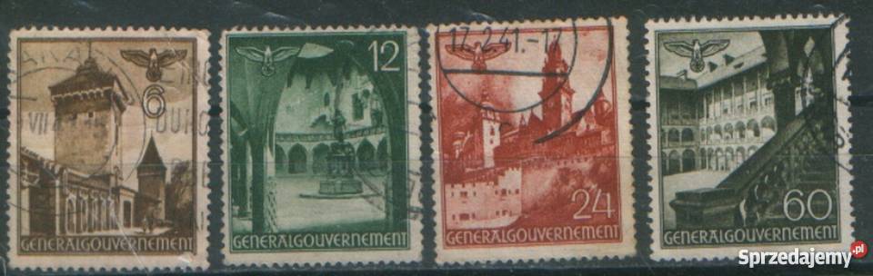 Zn GG Mi 40 3 5 9 kas 1940 Filatelistyka śląskie Gliwice