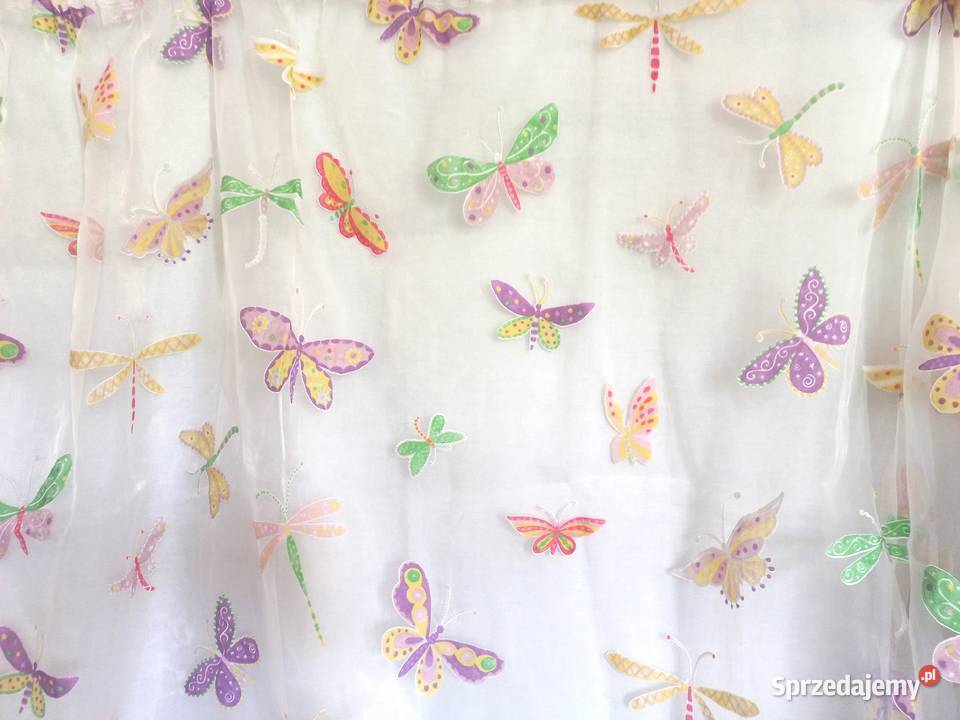 FIRANKA dziewczęca Motyle 265x203h stan Firany podlaskie Białystok