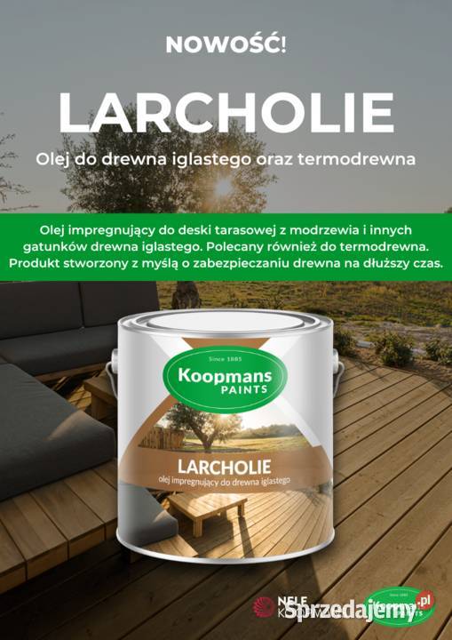Larcholie olej do deski TERMO 25l UV lubuskie sprzedam